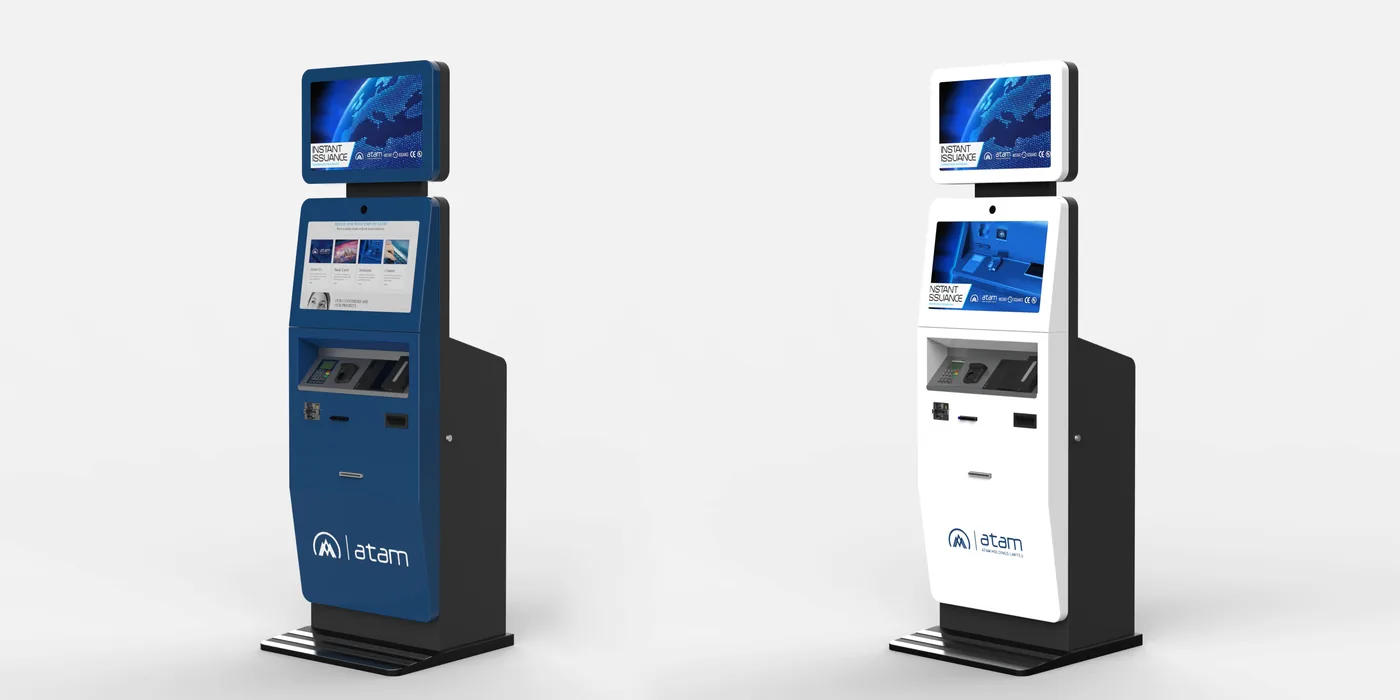 Ticketing and payment kiosk, render