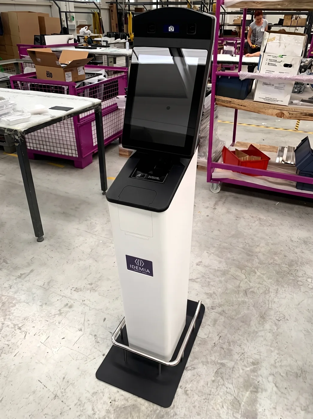 Identity kiosk in assembly