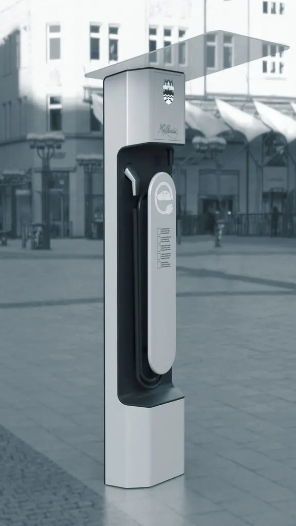 Outdoor street column