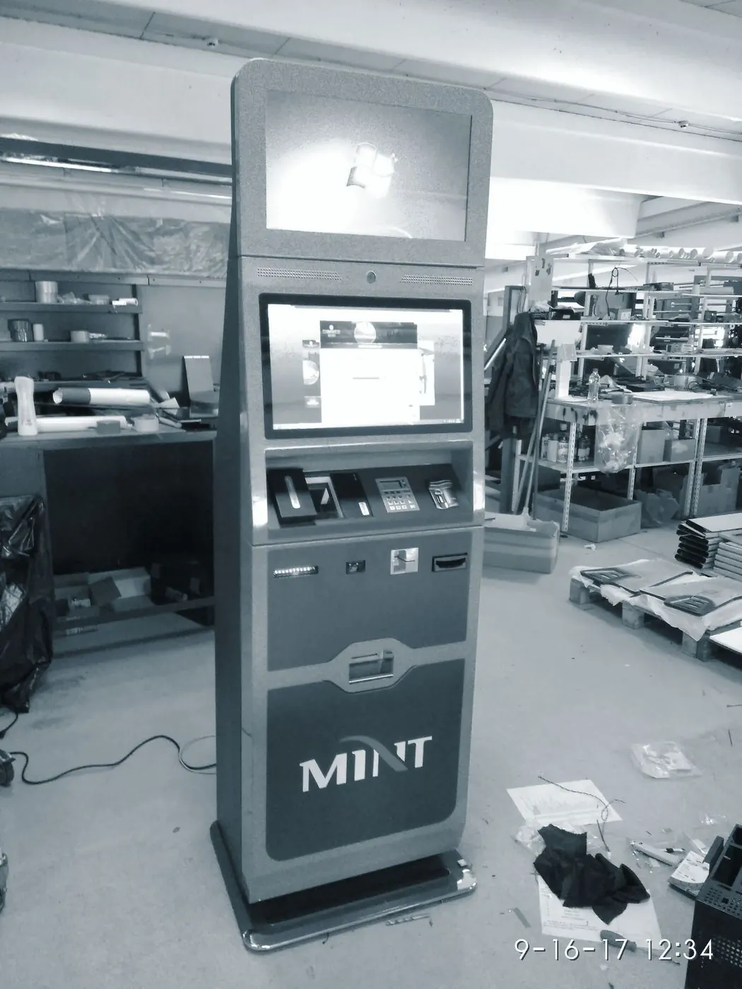 Payment kiosk in assembly