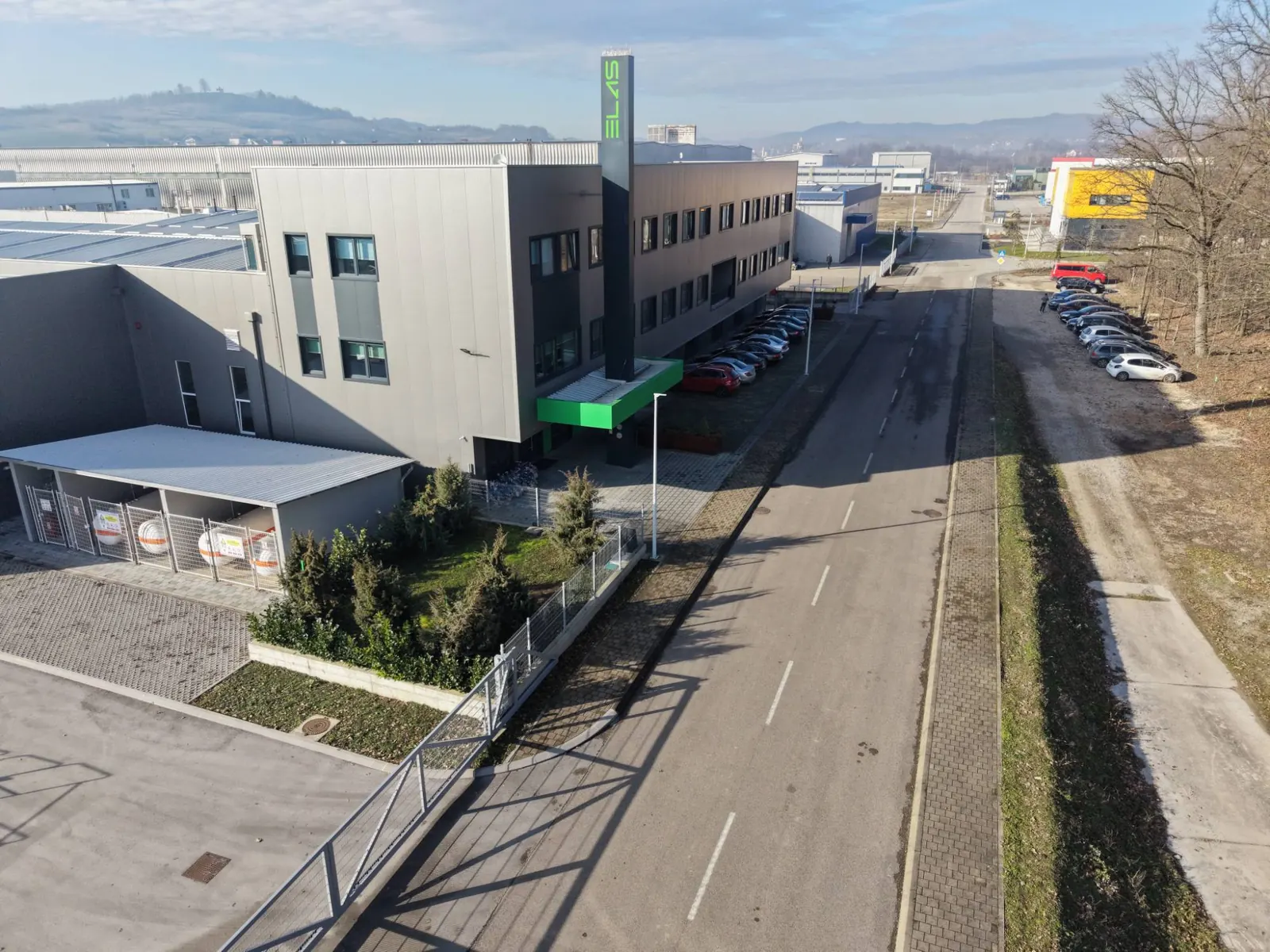 Main entrance and offices