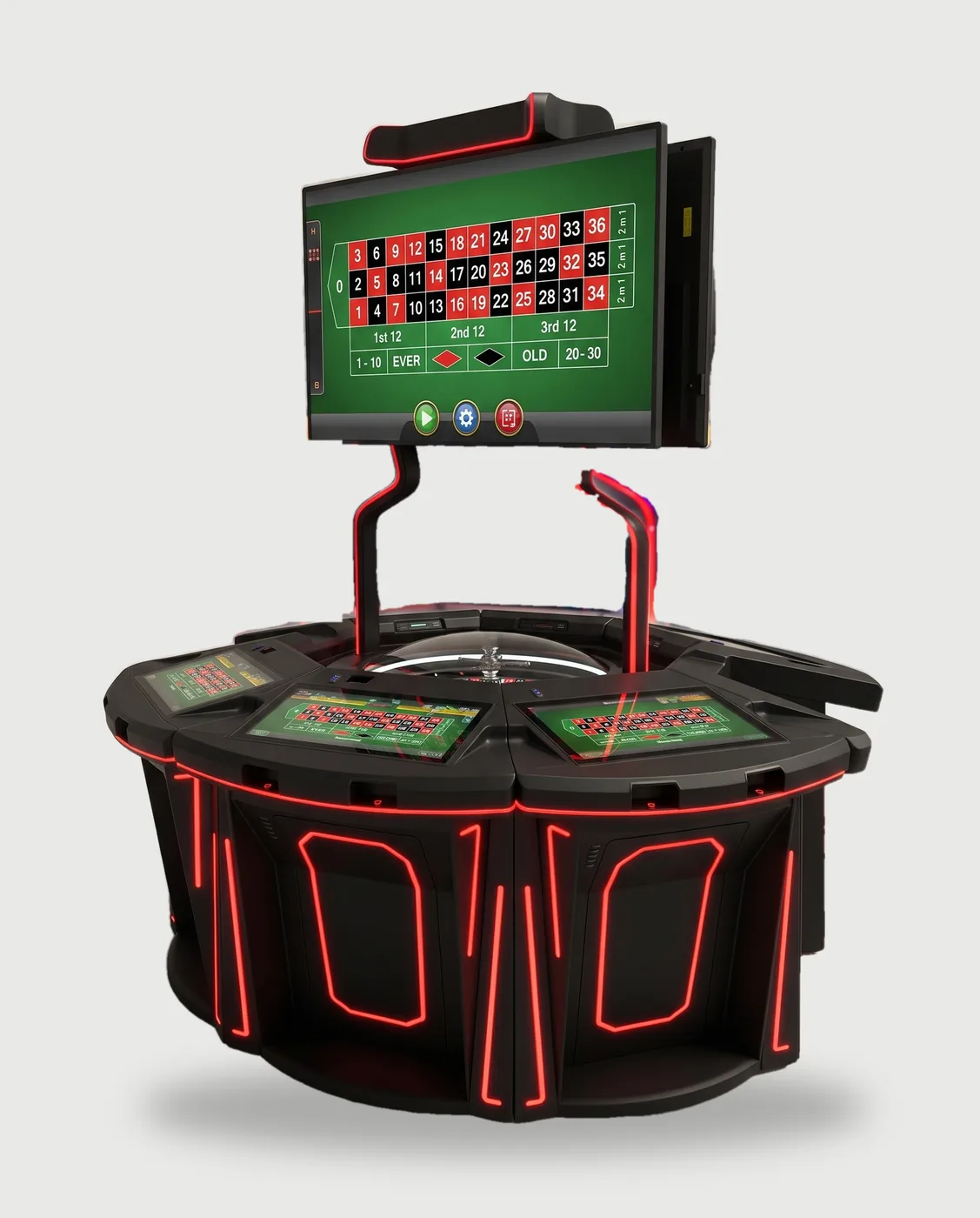 Optimum Plus electronic roulette, studio render
