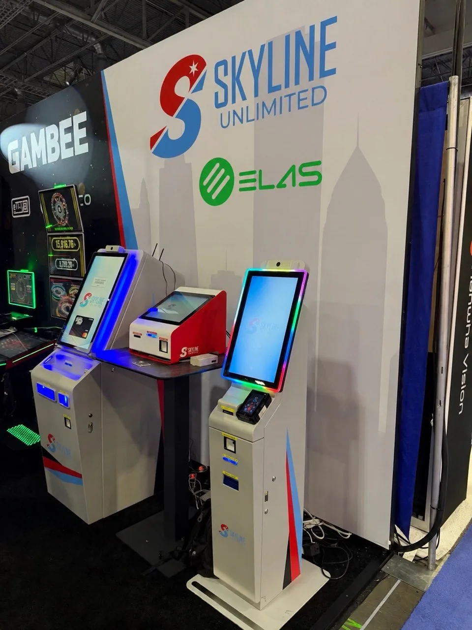 ELAS-built ATM and redemption kiosks, Las Vegas show