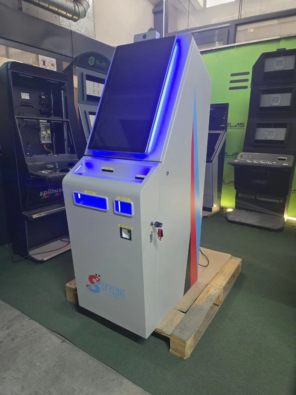 Cash redemption terminal in the plant