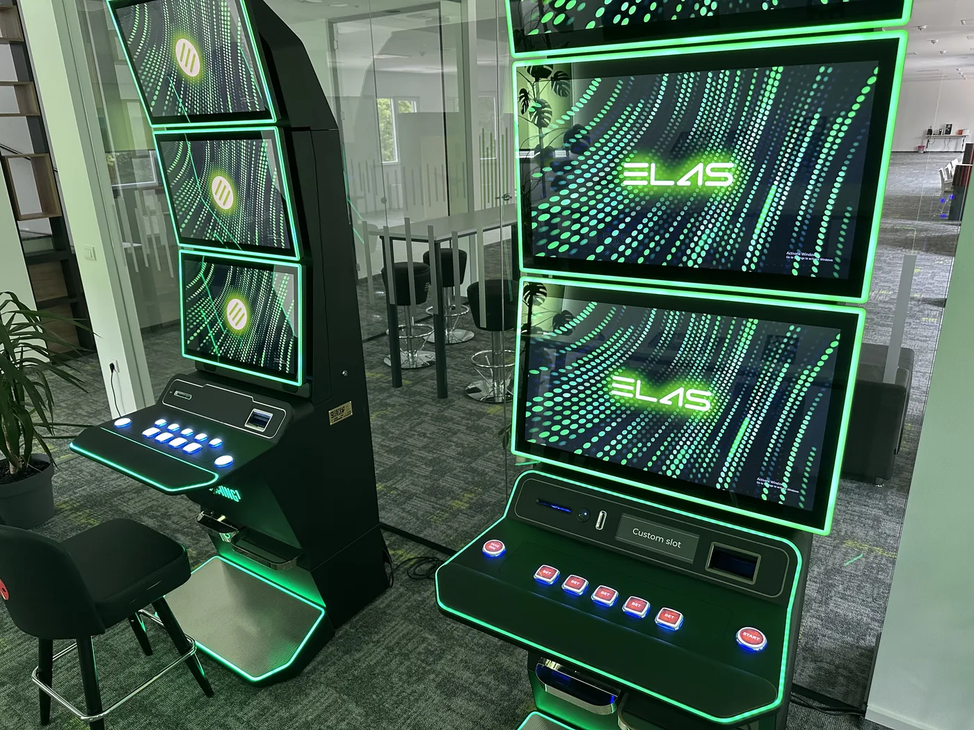 Casino Wide cabinets with ELAS light line